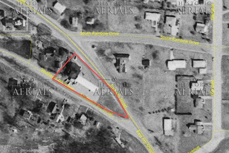 Point Clare Drive-In - 1968 Aerial (newer photo)